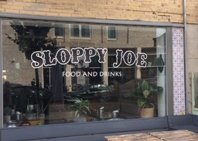 Raambelettering Restaurant Sloppy Joe